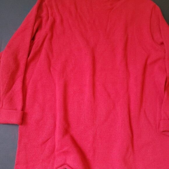Coldwater creek red knit sweater - Picture 6 of 9